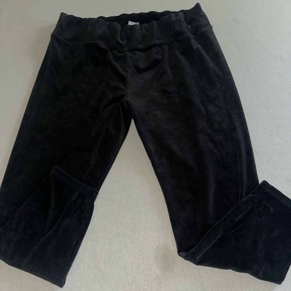 Womens Size XXXL No Boundaries Black Velour Leggings.